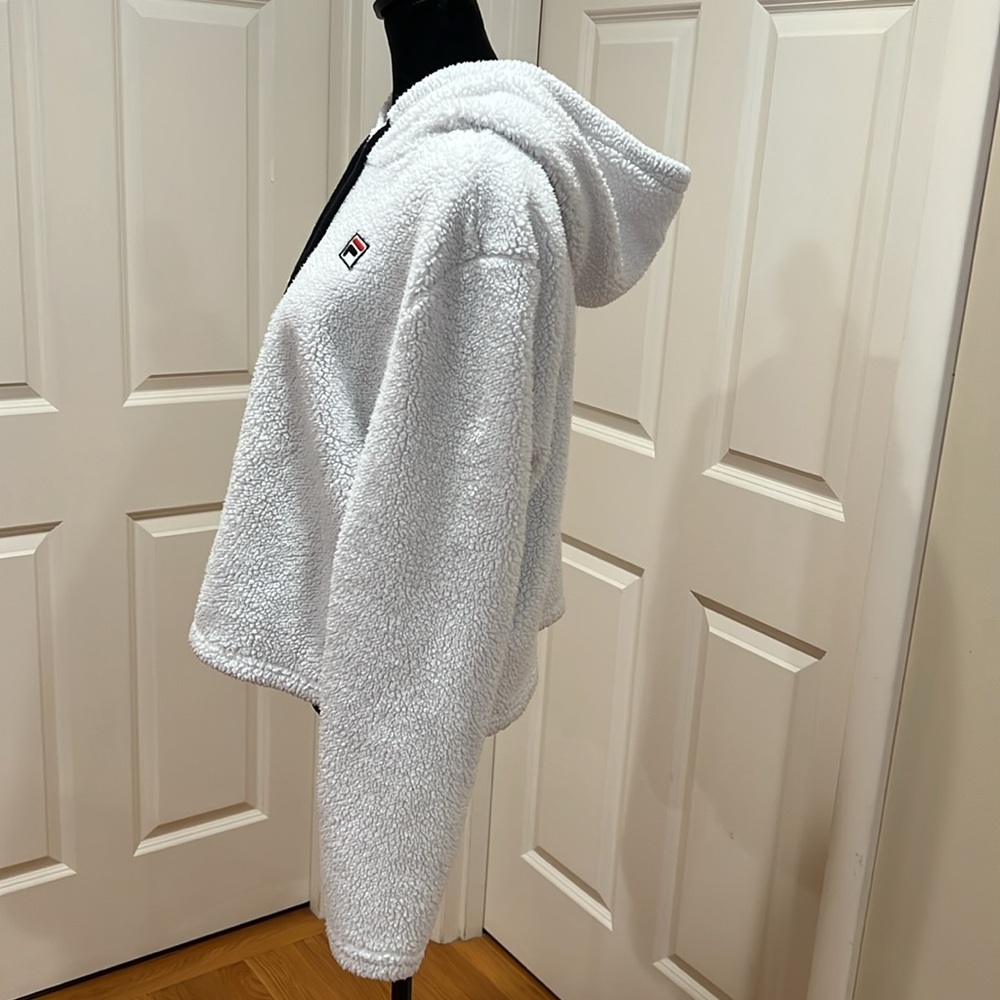 Fila, Woman’s, White, Pull Over, Drawstring, Flee… - image 3